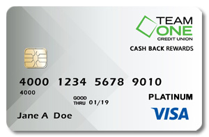 Cashback Card | Team One Credit Union